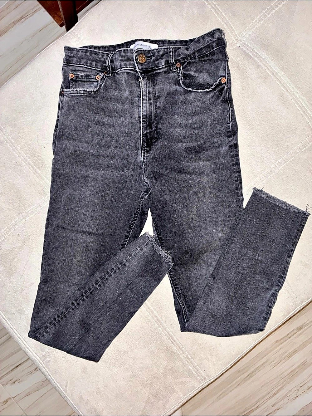 Zara Woman Premium Denim Collection Skinny Jeans Black
